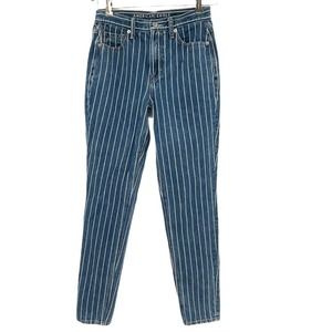 AMERICAN EAGLE Vertical Stripe Mom Jeans